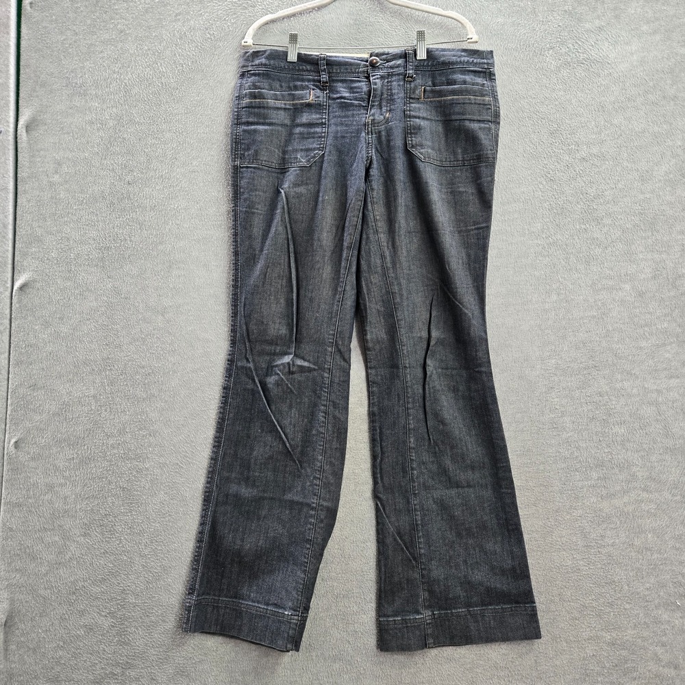 VINTAGE Converse Women Jeans 10‎ Blue Denim Flared Pockets Low Rise 32 in Inseam